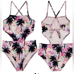 GIRLS size 10 Beach Lingo cutout swimsuit